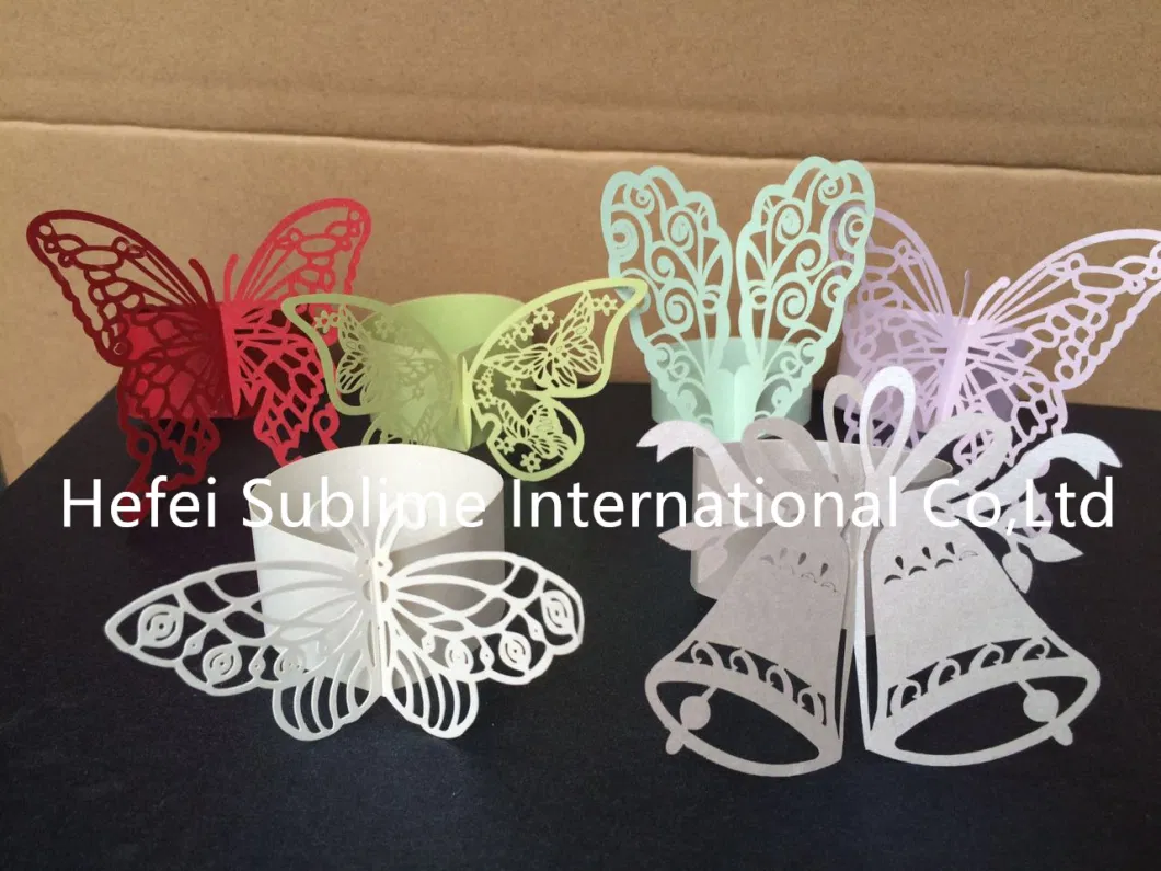 View Larger Imagesharebutterfly Laser Cut Napkin Holder Ring Paper Wedding Party Table Decorations