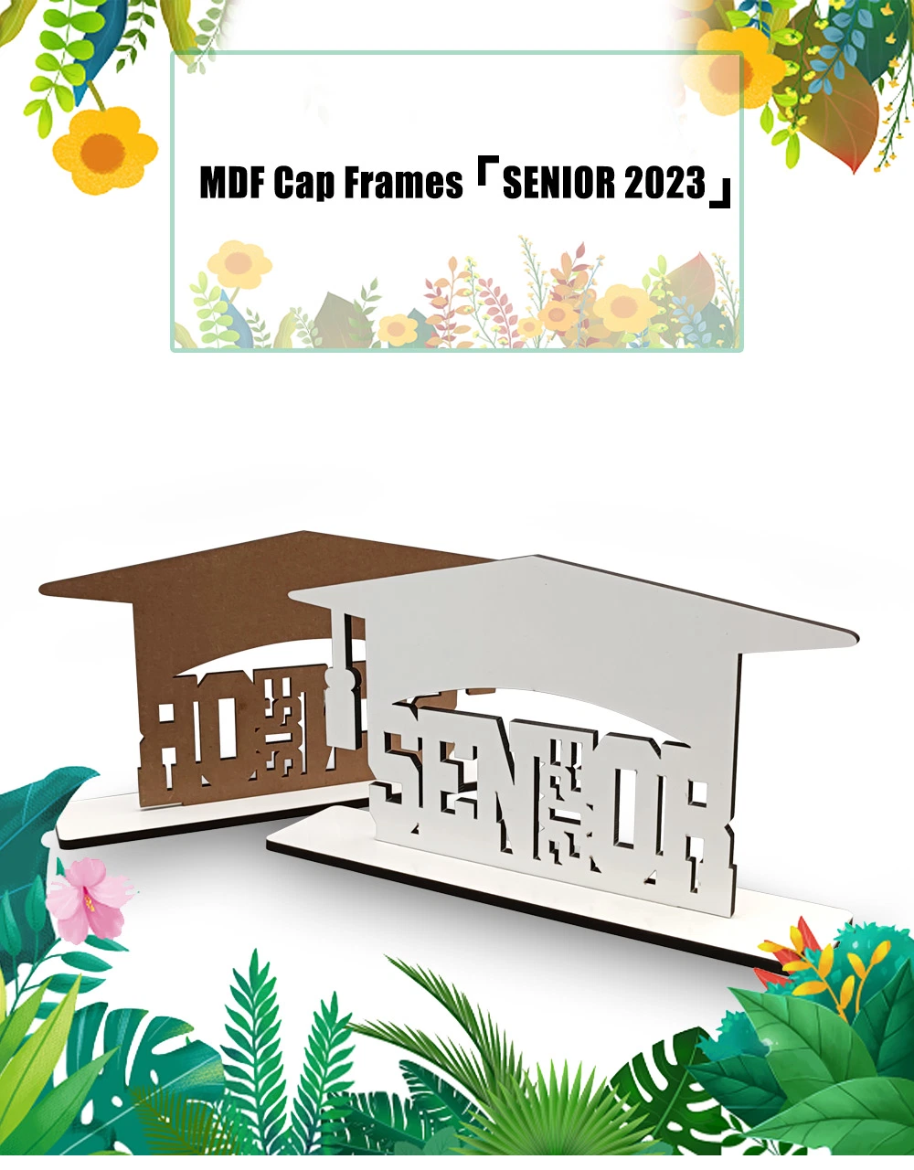 Sublimation MDF Cap Frames Board for Wholesale Photos Blanks