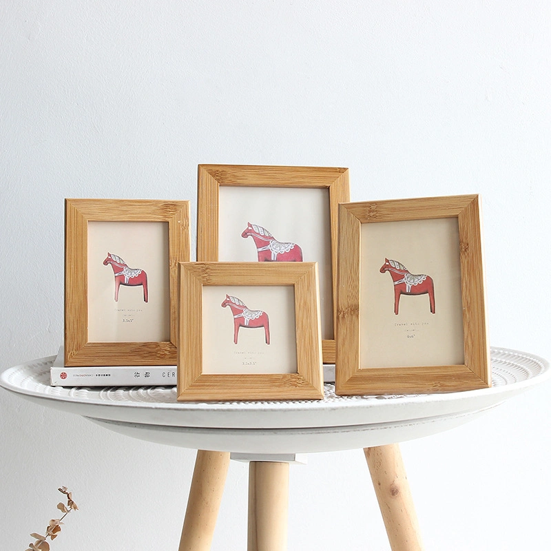 A3 A5 Mini Oak Rustic Fancy Colorful Red Photo Holder Cool Picture Frames with 5X7