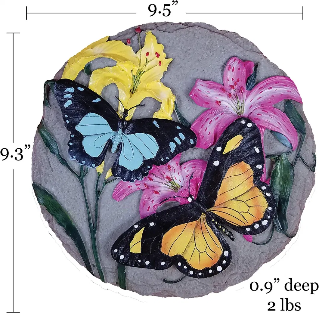 Butterfly Stepping Stone Decorative Stone for Garden