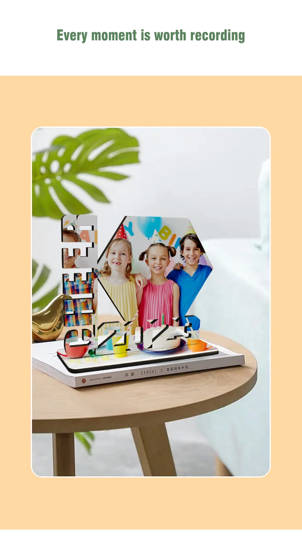 New Gifts Cheapest Sublimation Blanks Photo Frame Heat Transfer DIY Sublimation Wooden MDF Photo Frame