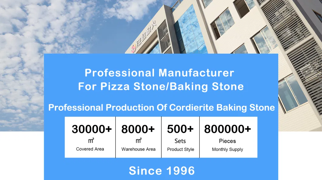 Refractory Ceramic Cordierite Baking Pizza Stone or Plate for Free-Sample