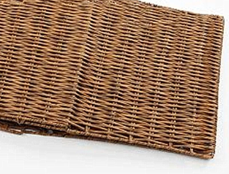 Eco-Friendly Handmade PE Woven Basket with Handles for Laundry/Sundries/Book/Bedding/Shoes/Toys Storage