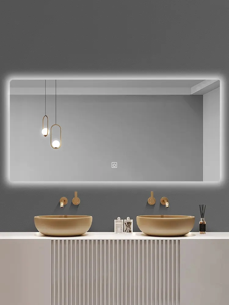 Horizontally or Vertically Hang Bathroom Wall LED Mirror