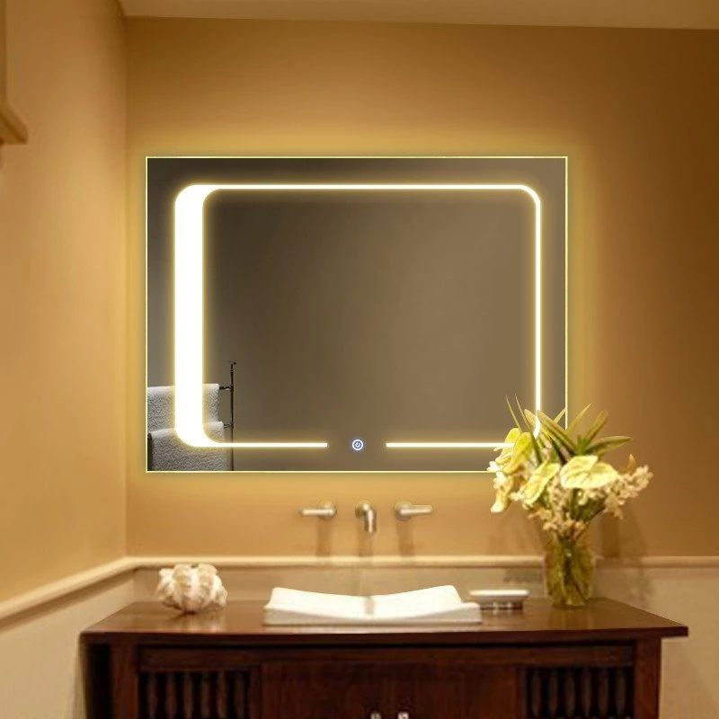 Horizontally or Vertically Hang Bathroom Wall LED Mirror