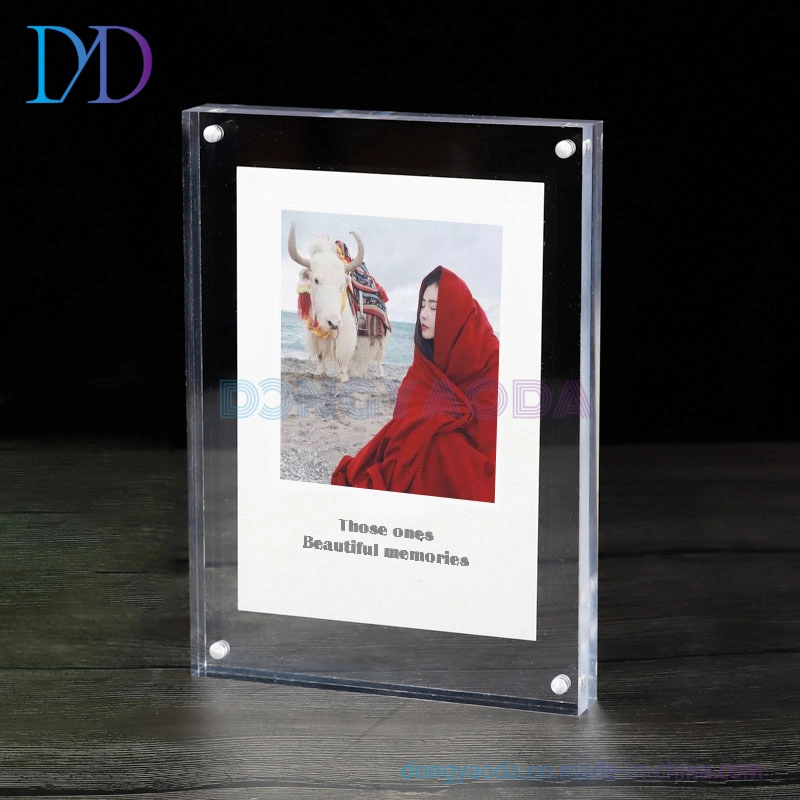 Transparent Acrylic A4 Magnetic Frame, Custom Plexiglass Crystal Frame