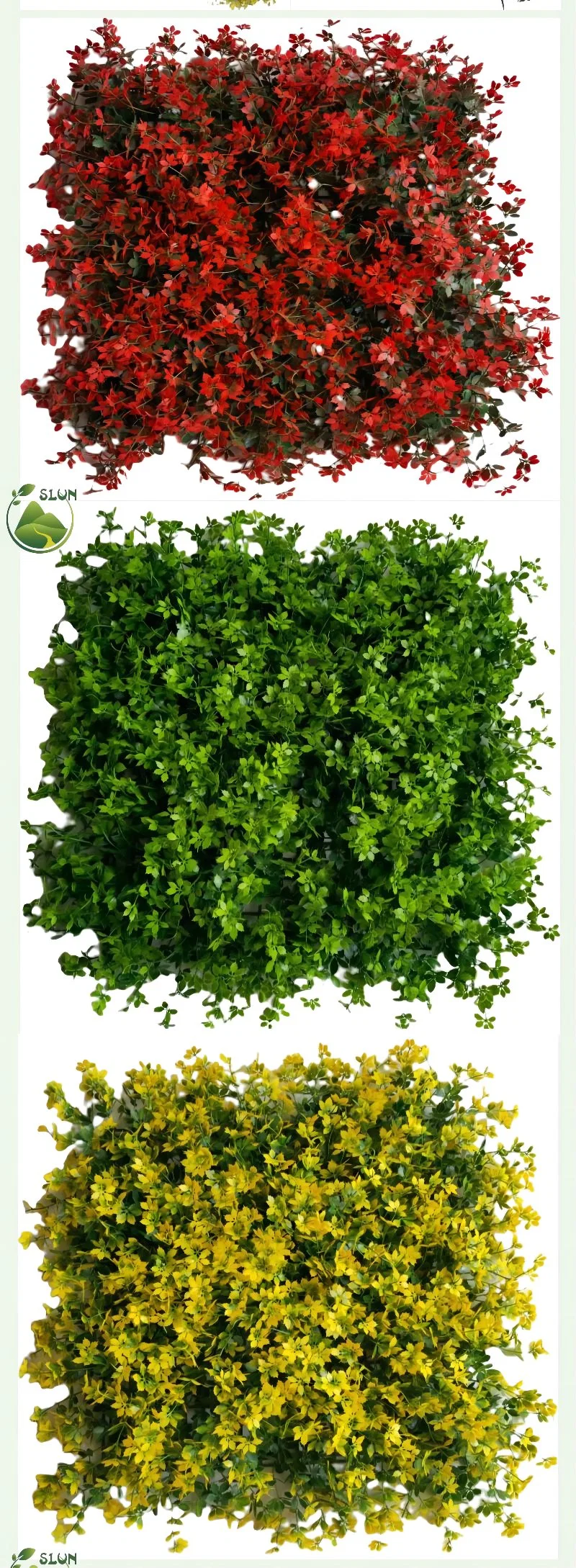 Artificial Plant Wall Flowers Anti UV Boxwood Hedge Plant Wall Decoration Plantes