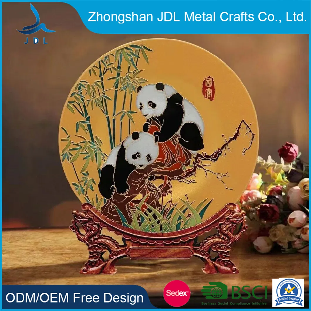 Factory Custom Logo Gold and Silver Commemorative Plates Printed Blank Flexi Trophy Plate Souvenir Decoration DEC