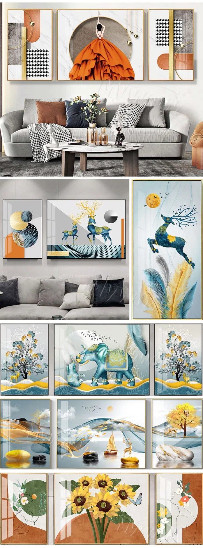 New Design Modern Painting Artwork for Wall Decoration