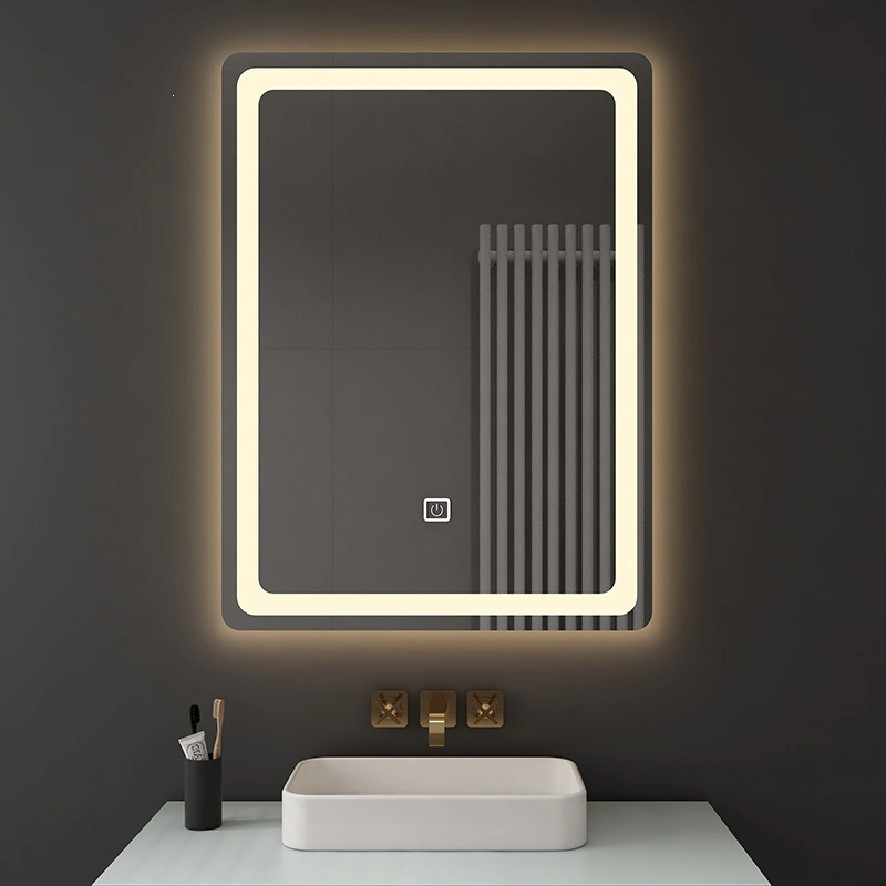 Horizontally or Vertically Hang Bathroom Wall LED Mirror