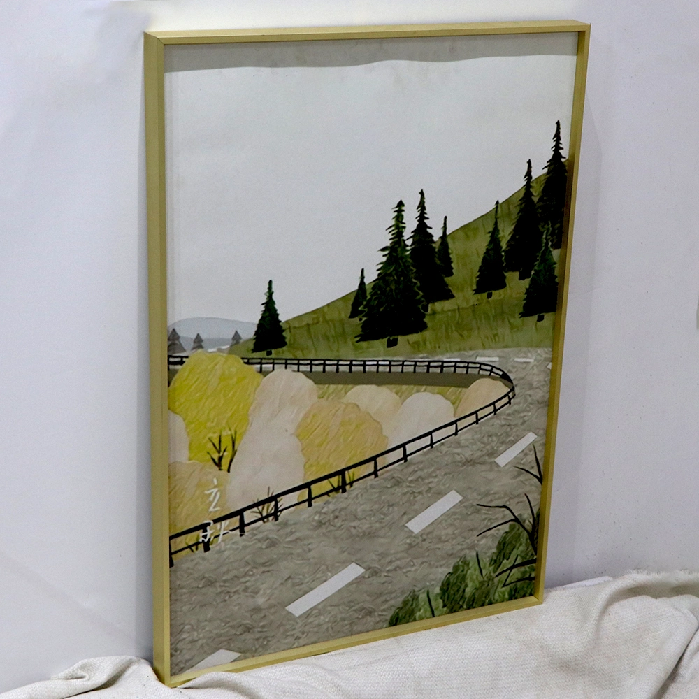 Landscape Painting Art Texture Painting Wooden Frame Can Be Customized