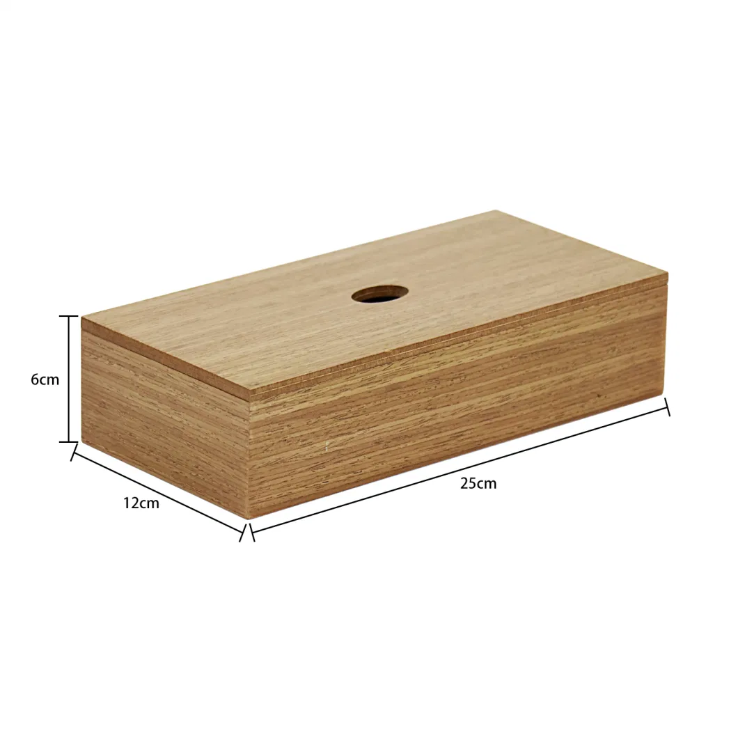 Custom Multifunctional Wooden Napkin Organizer Container Tissue Box Holder