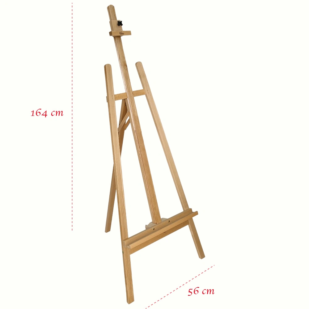 Adjustable Artists Floor Stand a-Frame Pine Wood Easel