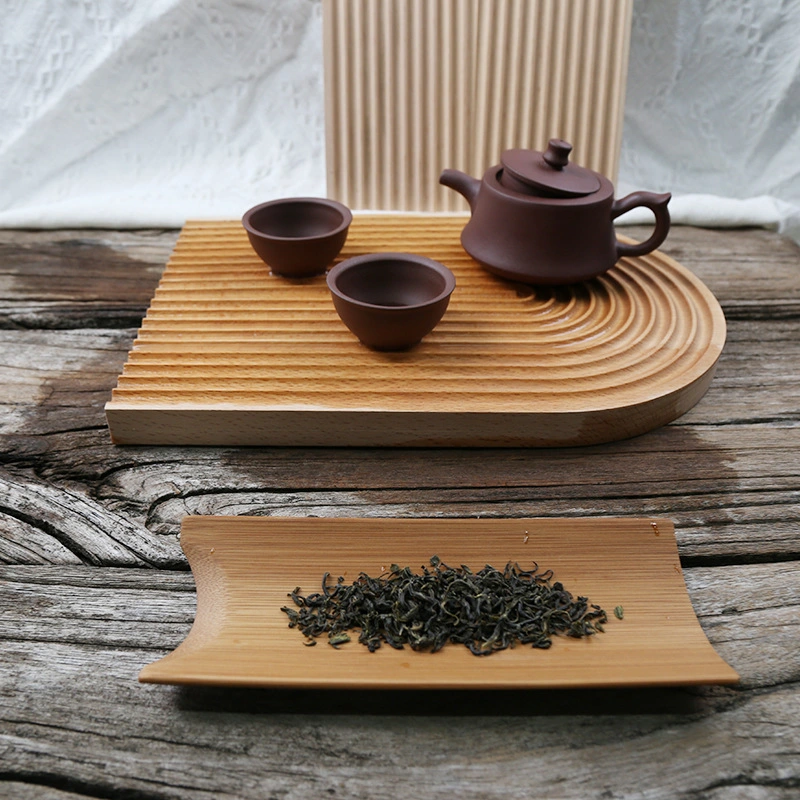 Solid Wood Metal Handle Wine Mug Serving Black Color Wooden Tray