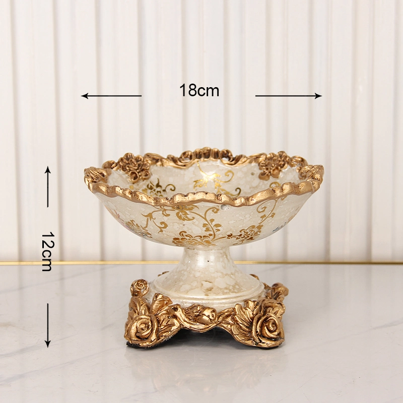 RS012 Resin Salad Bowl Restaurant Dessert Tray Table Decorative Dry Fruits Plates for Home Decor