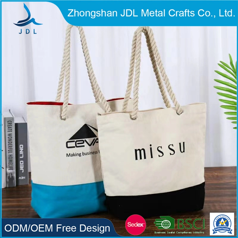 China Manufacturer Plain Natural Organic Reusable Cotton Canvas Tote Shopping Bag Canvas with Custom Logo