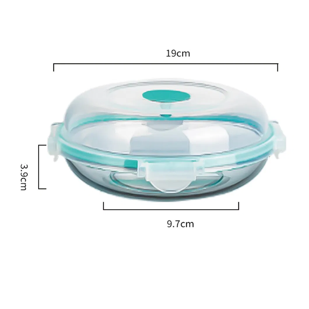 Glass Lunch Box Microwave Heating Bowl with Lid Crisper Box Office Workers with Rice Sealed Box Fruit Bento Box