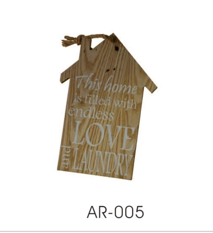 Home Decorative Hanging Wall Sign with Silkscreen Print