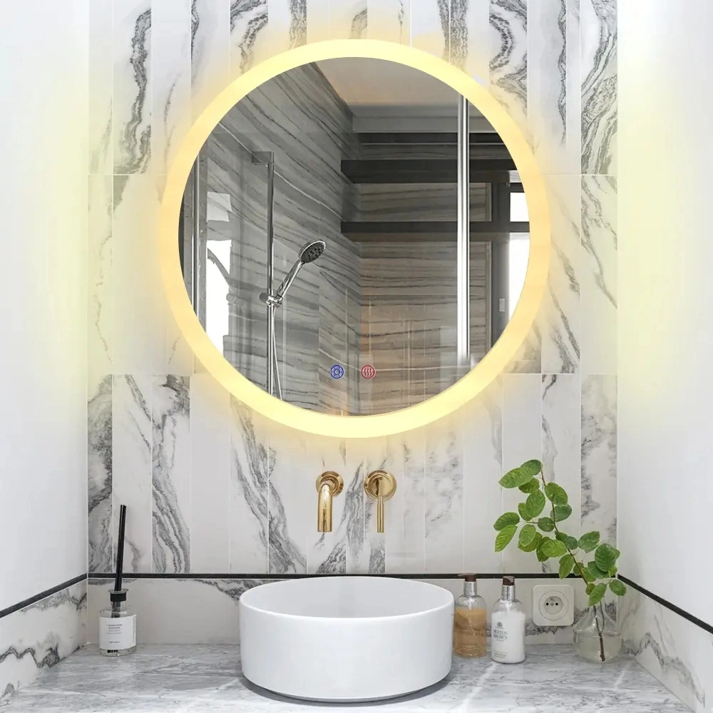 Horizontally or Vertically Hang Bathroom Wall LED Mirror