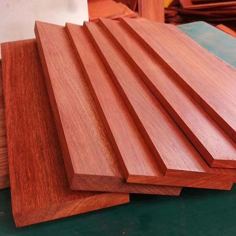 Safflower Pear Wood Wood Square Planks Carved Wood Logs Mahogany Tabletop Plaque Material Sheet Straight