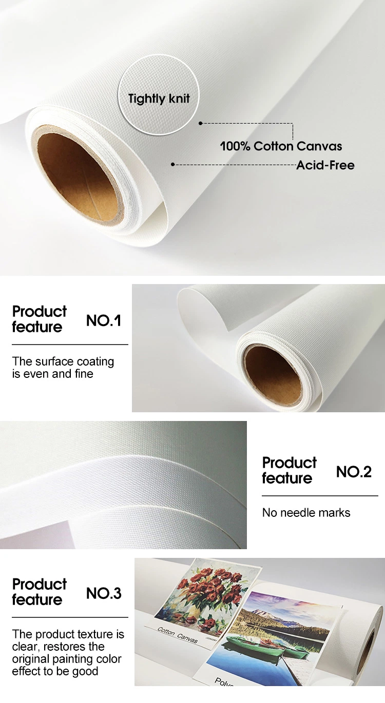 Jutu Semi-Glossy Waterproof Polyester Canvas Eco-Solvent Printing