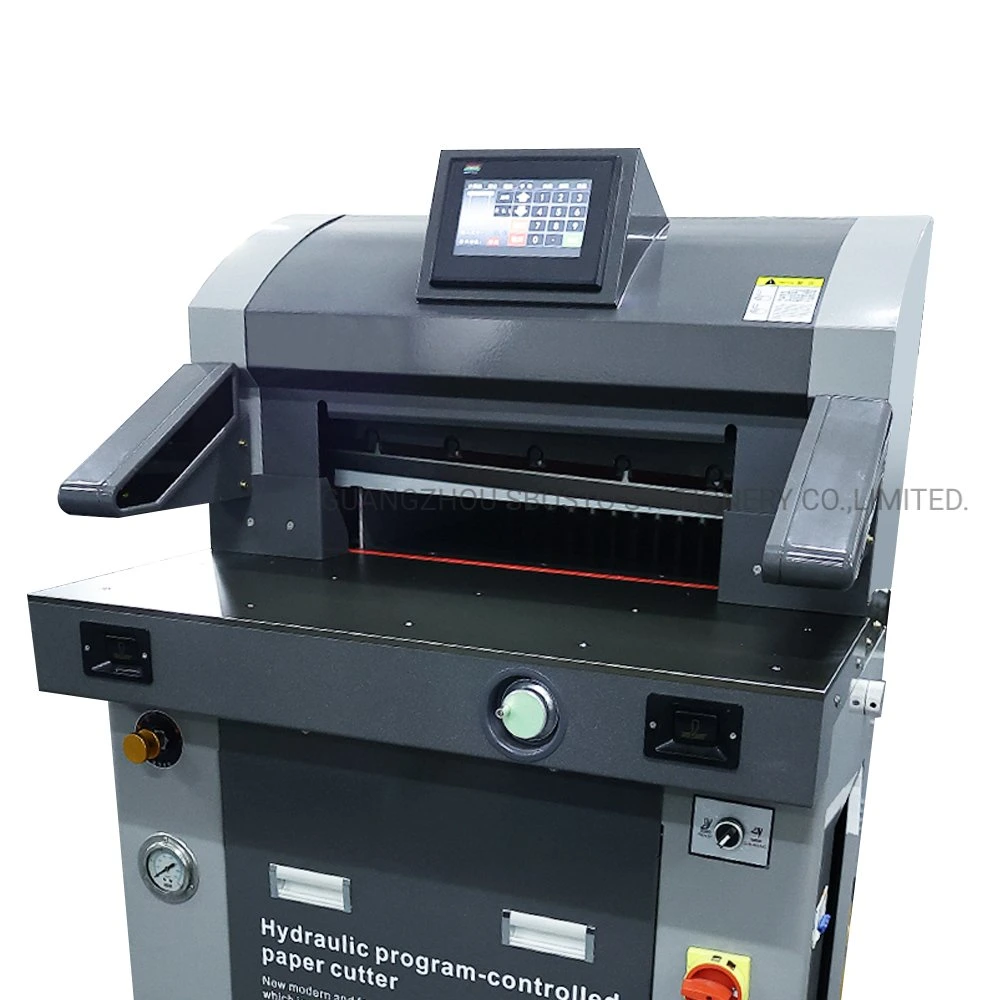 Multiple Paper Cutter Hydraulic Program Controlled Paper Cutting Machine Sbosto Paper Cutter