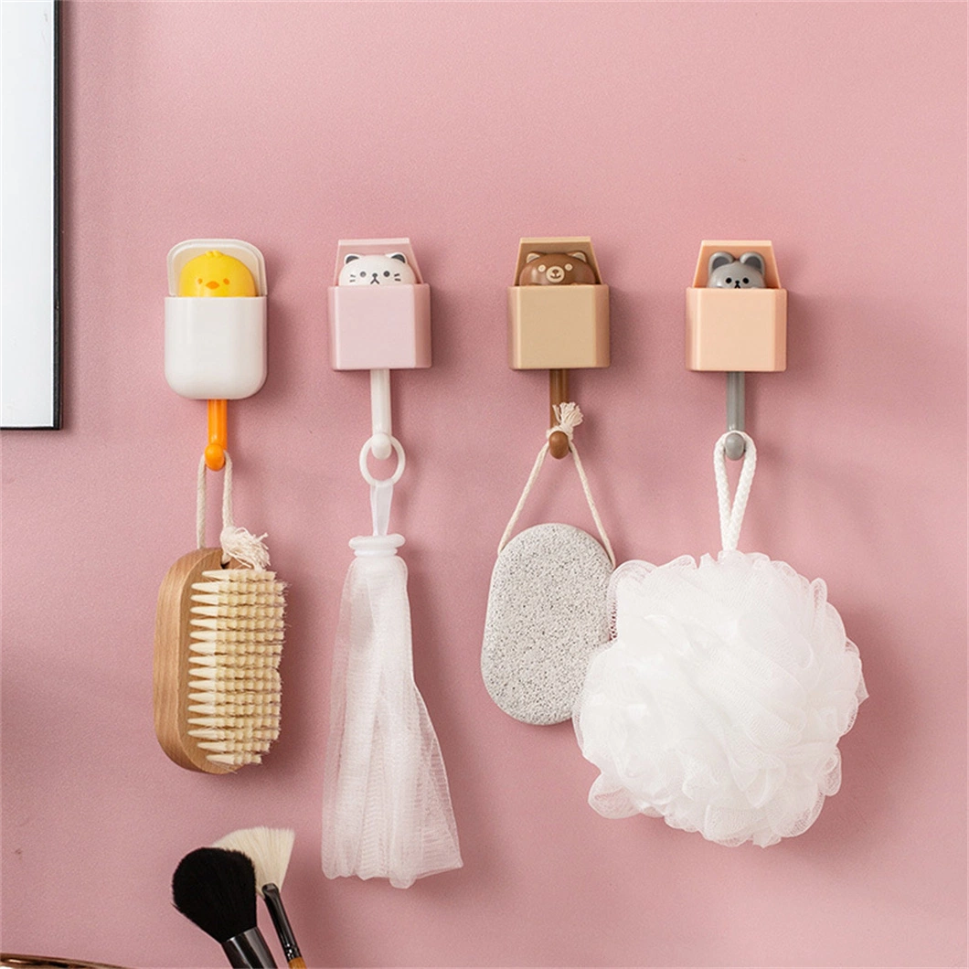 Creative Hook Cute Seamless Dormitory Bedroom Door Hangers Hooks Keywall Decoration