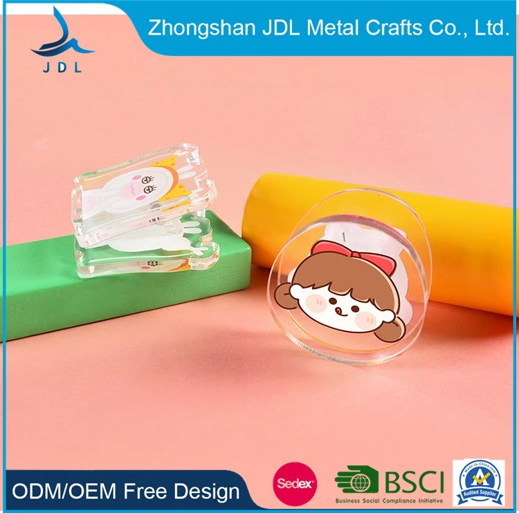 Custom Cartoon 3D Soft PVC Bookmark Metal Gold Plastic Paper Clip Holder Necklace Promotional (promotion) Gift