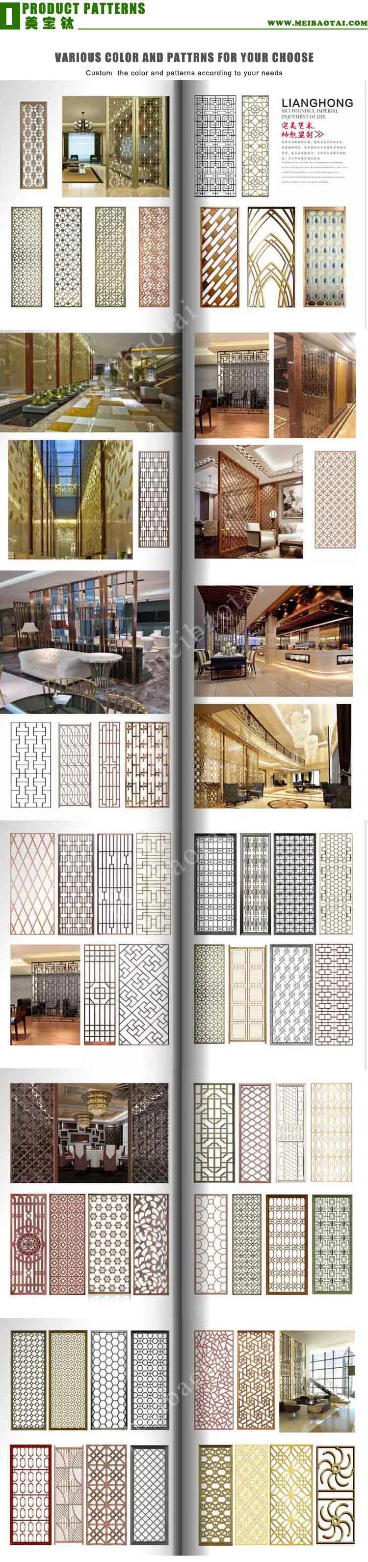 Luxury Customerized Size Decoration Plate Room Divider