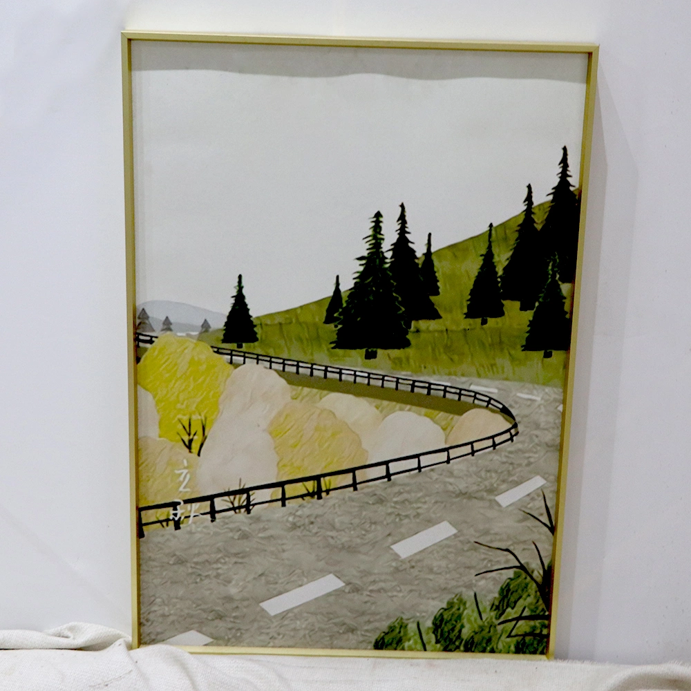 Landscape Painting Art Texture Painting Wooden Frame Can Be Customized