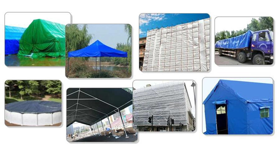 Waterproof Ready Made PE / PVC Tarpaulin Sheet Canvas