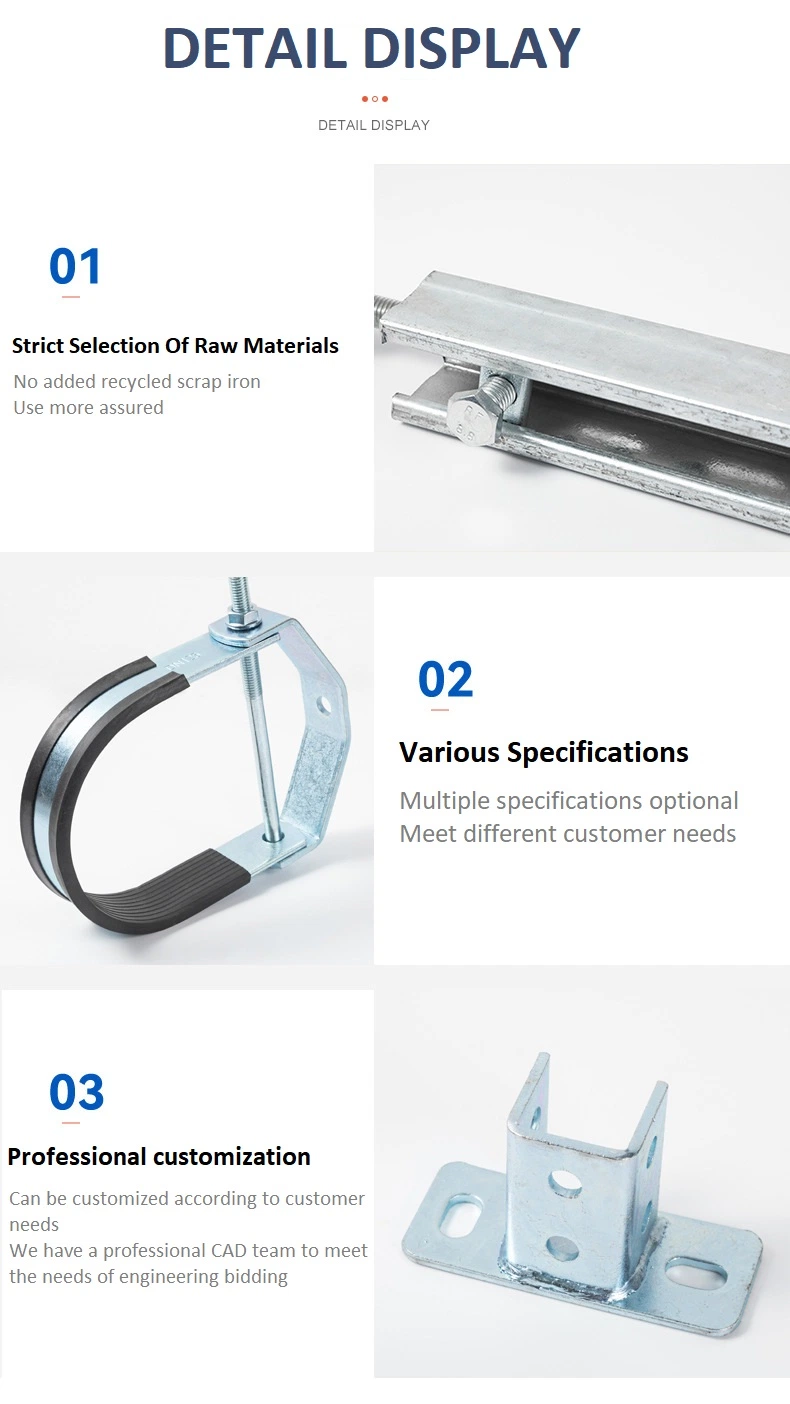 Heavy Duty Tube Hanger Galvanized Quick Release Pipe Clamps