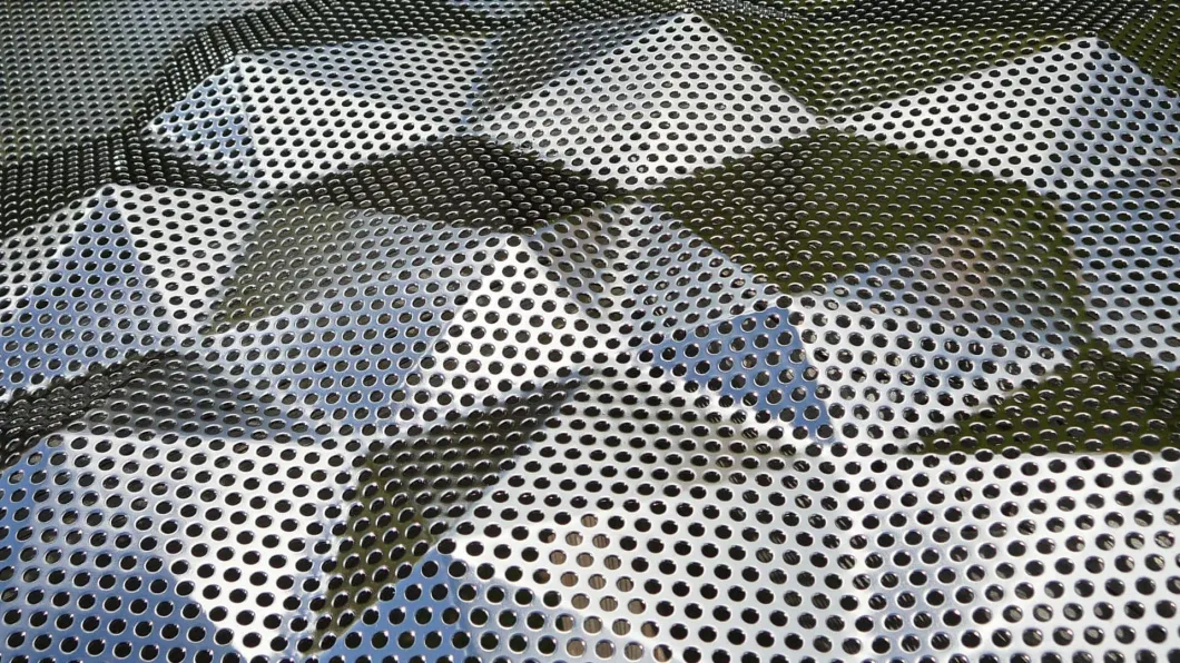 Factory Direct Selling High Quality Stainless Steel Perforated Metal Mesh Screen Plate Aluminum Decorative Mesh for Garden Fence