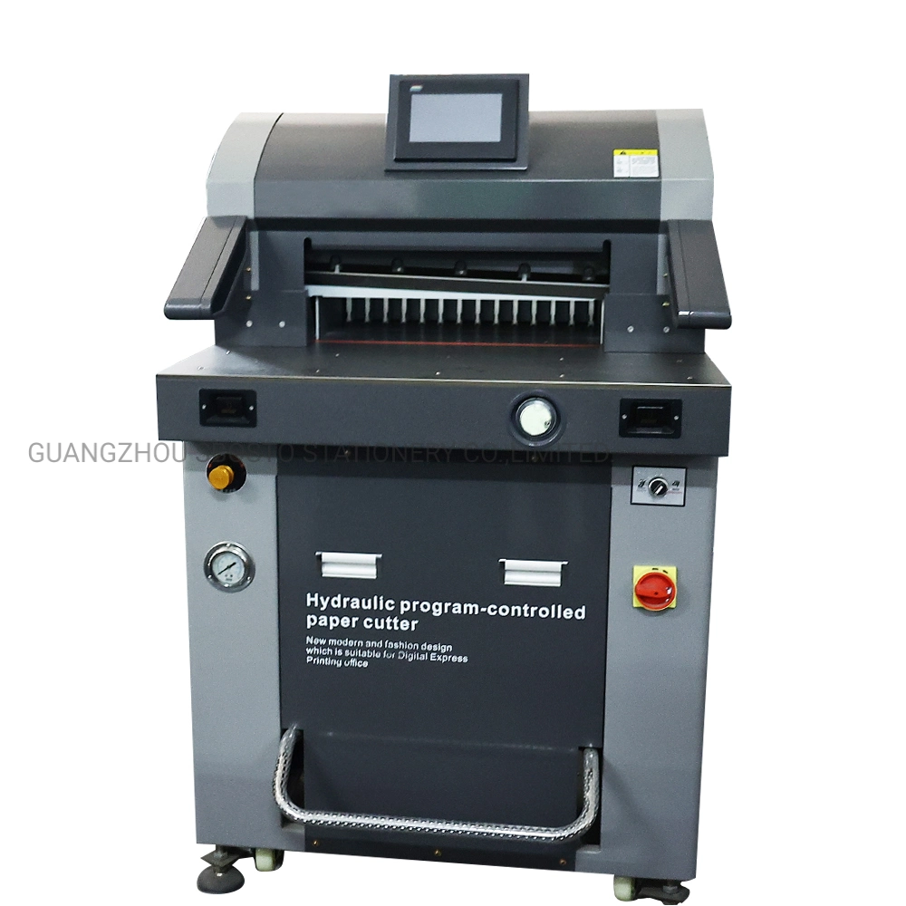 Multiple Paper Cutter Hydraulic Program Controlled Paper Cutting Machine Sbosto Paper Cutter