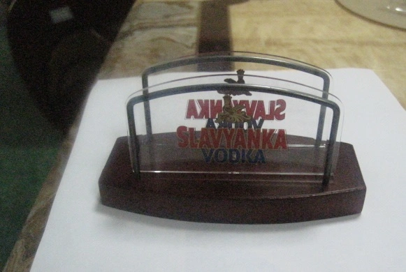 Chinese Factory Custom Made Unique Wooden Base Acrylic Napkin Holder