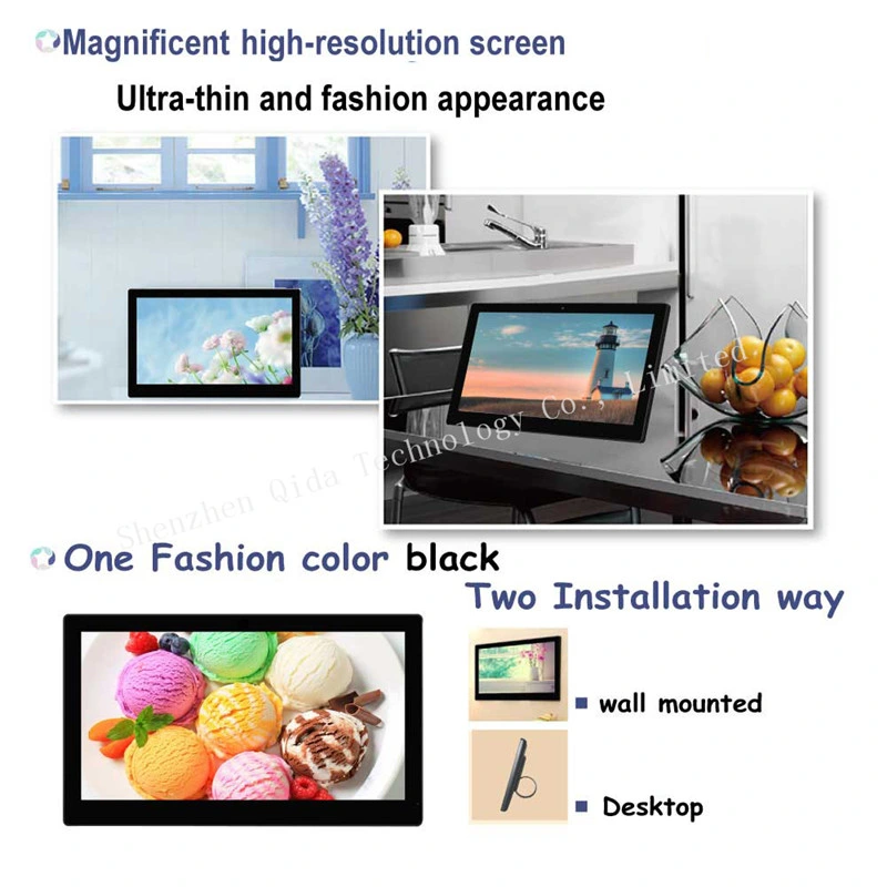 LCD Display New IPS Screen Digital Photo Frame with LED Backlight as Christmas Gift