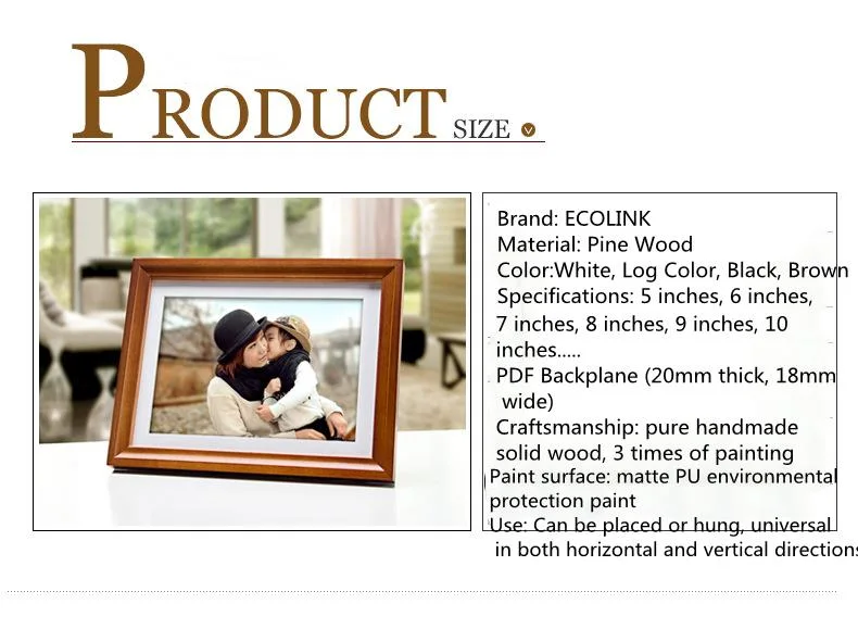 Wooden Photo Frame Nature Wood Picture Frame