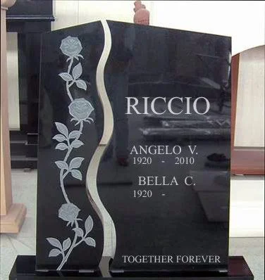 Natural Granite Stone Open Book Gravestone Memorial Plaques for Outside