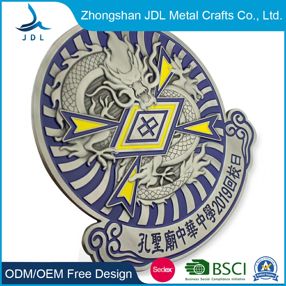 Factory Custom Logo Gold and Silver Commemorative Plates Printed Blank Flexi Trophy Plate Souvenir Decoration DEC