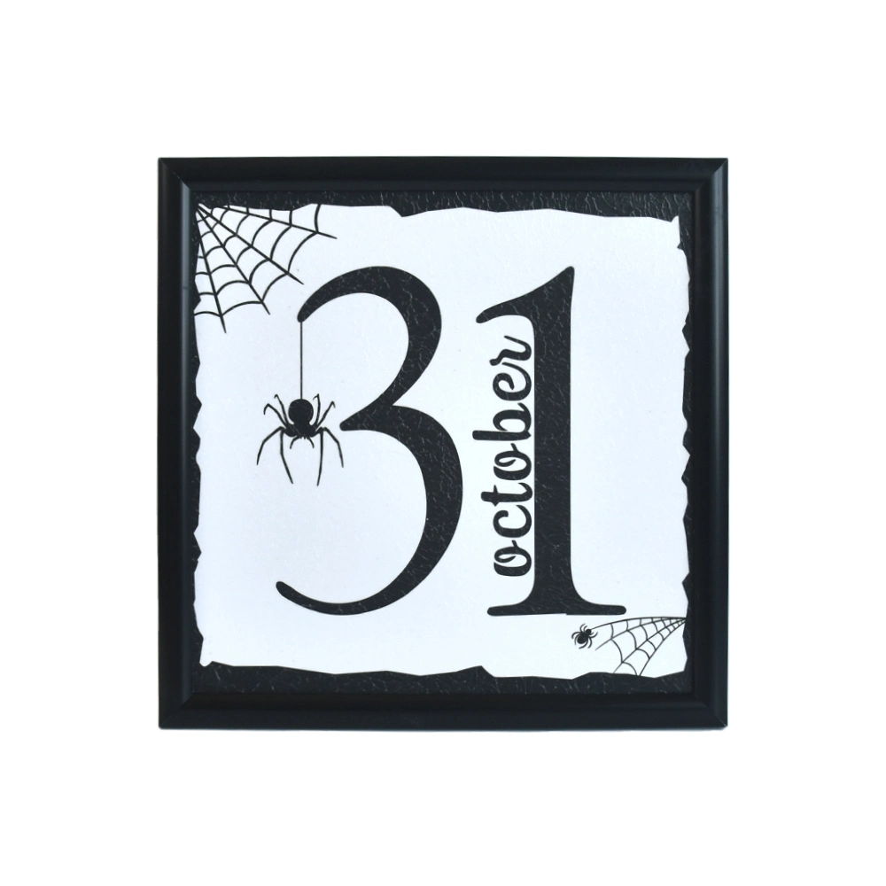 Halloween Plastic Wall Frame Decor, Wall Sign, Wall Plaque