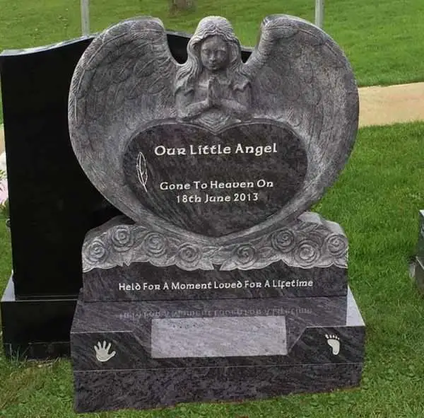 Natural Granite Stone Open Book Gravestone Memorial Plaques for Outside