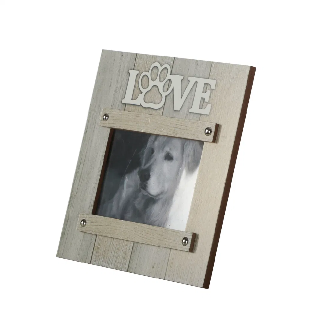 Dog Foot Print Table Stand Picture Frame