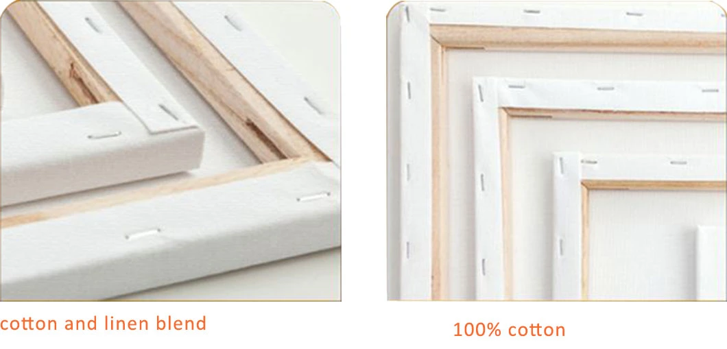 Custom High Quality 120*120cm Large Size Blank Stretched Canvas Painting Frame with Pine Wooden Bars