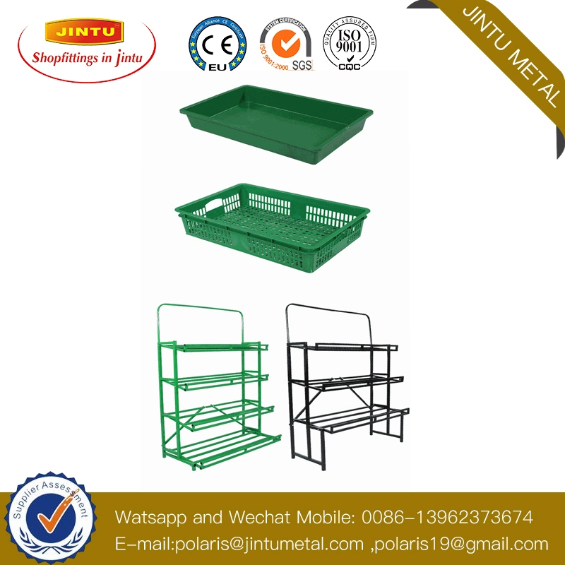 Modern Factory Price Save Space Shopping Market Wood Fruit Vegetable Storage Display Rack Stand