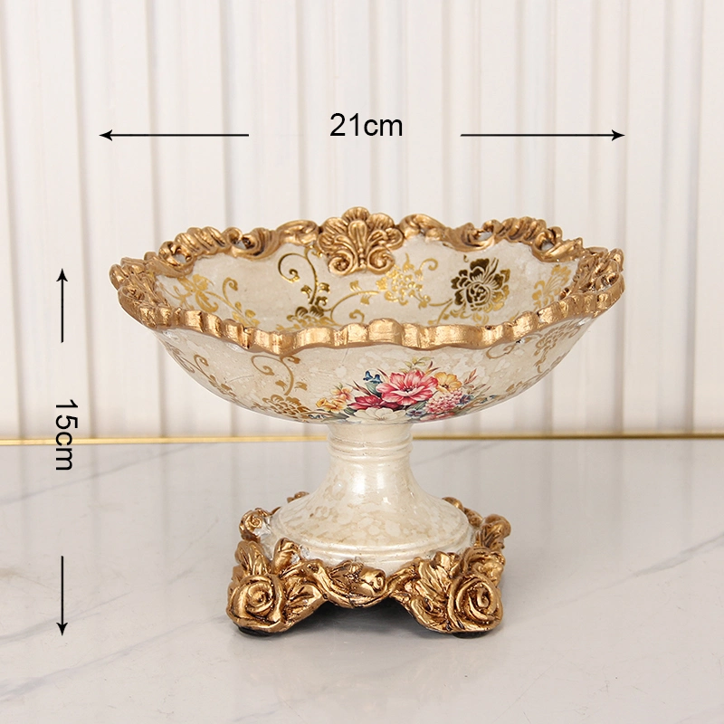 RS012 Resin Salad Bowl Restaurant Dessert Tray Table Decorative Dry Fruits Plates for Home Decor