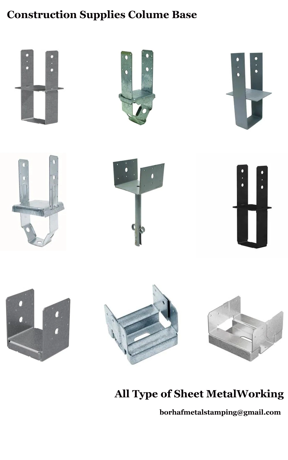 Decorative Ceiling Beam Reinforcement Straps Steel Connections Plates for Timber Connector