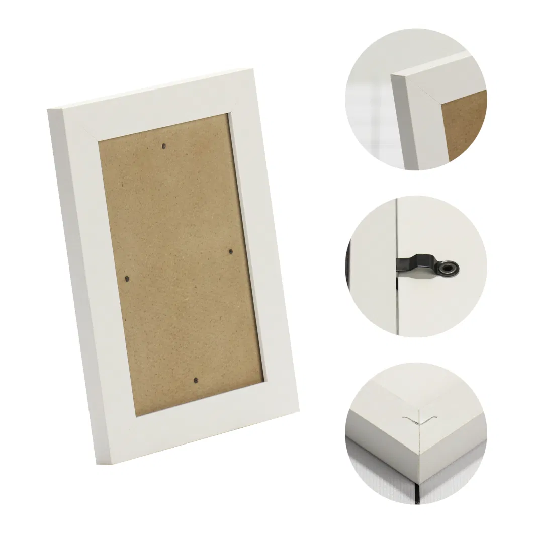 Wholesale Custom Print Color White Black Size Solid Wooden MDF Photo Frame