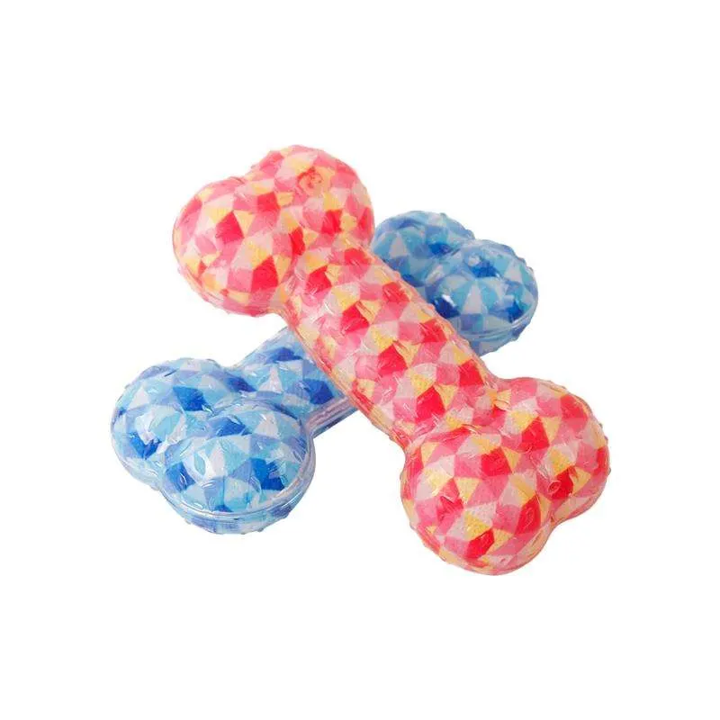 Fashionable New Design and Color Texture Four Colors Non-Woven Pet Dog Bone Toy