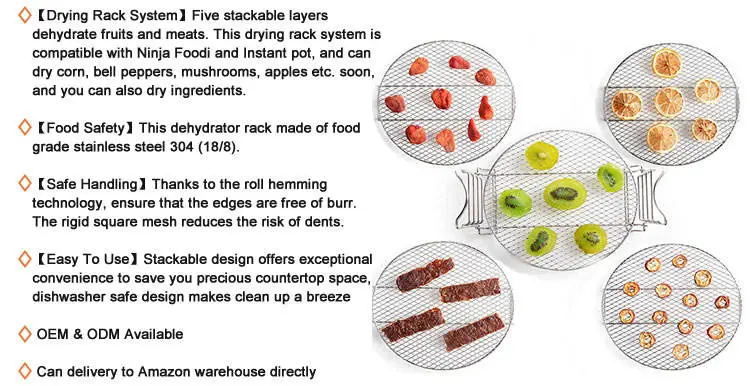 Wholesale Home Use Five Layers Food Dehydrator Stand for Fruit Vegetables Drying