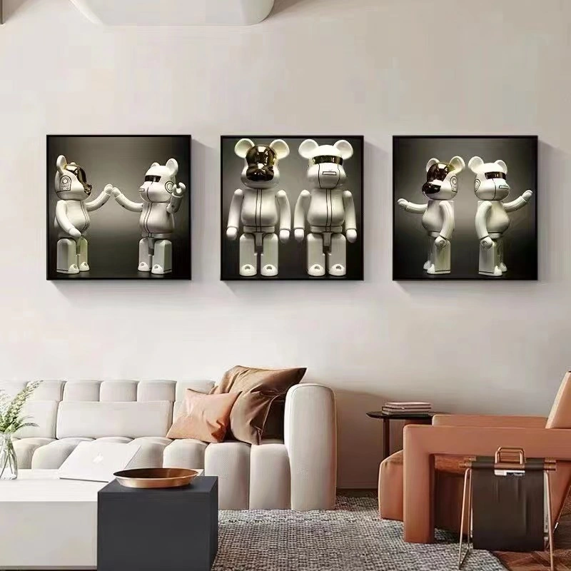 2021 Hotsale Bearbrick Design Printed Canvas Painting Decorative Wall Painting for Sale